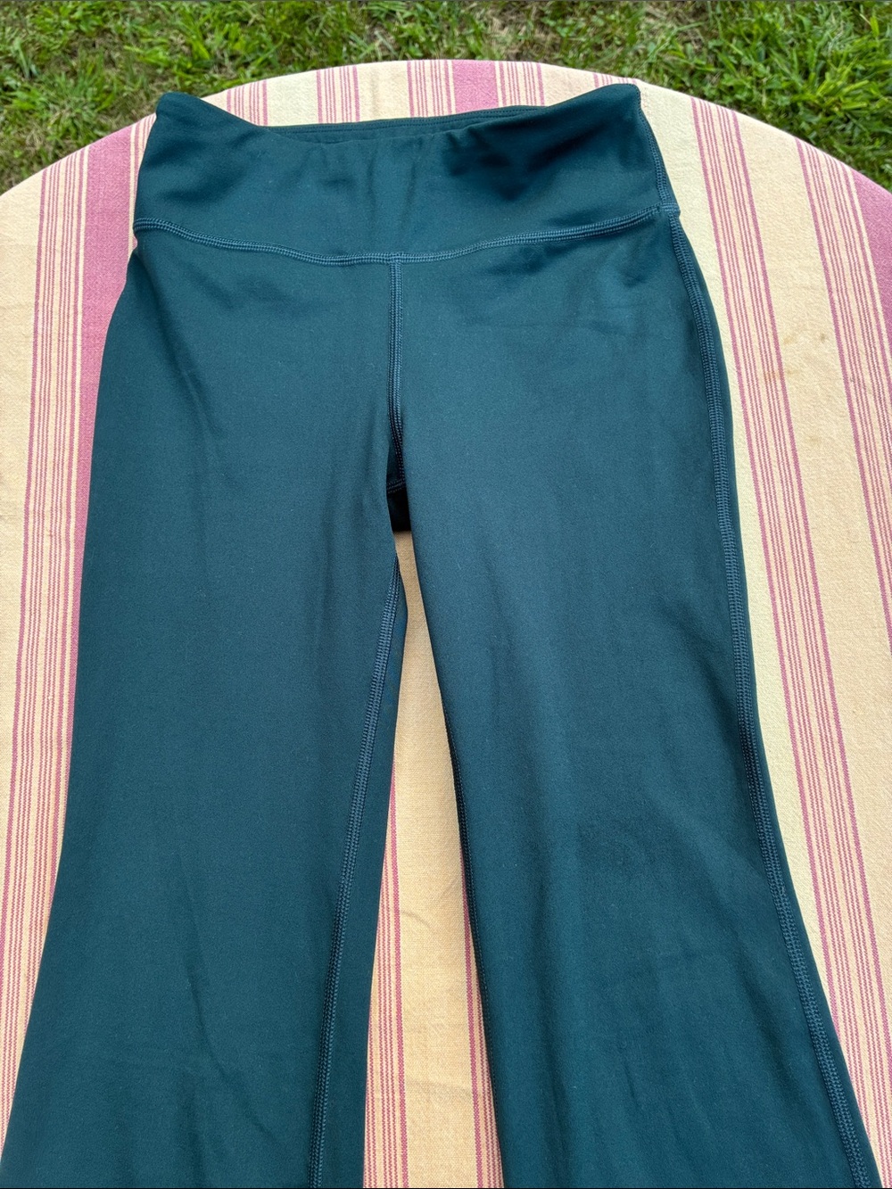 Athleta Girl:  Dark Teal/Green Flare Leggings - like new!